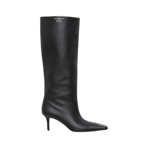 Acne Studios Logo Debossed High Heel Boots