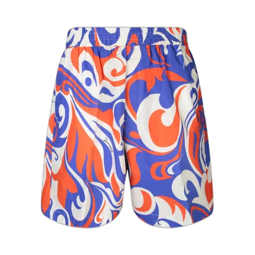 Dsquared2 Palms Beach Waves Elasticated Waistband Shorts
