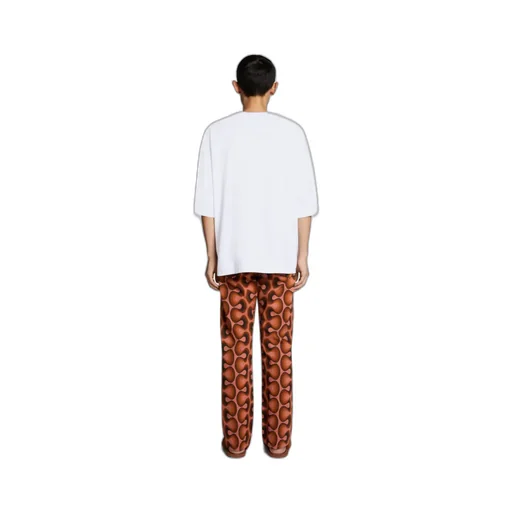 Pattern Denim Trousers
