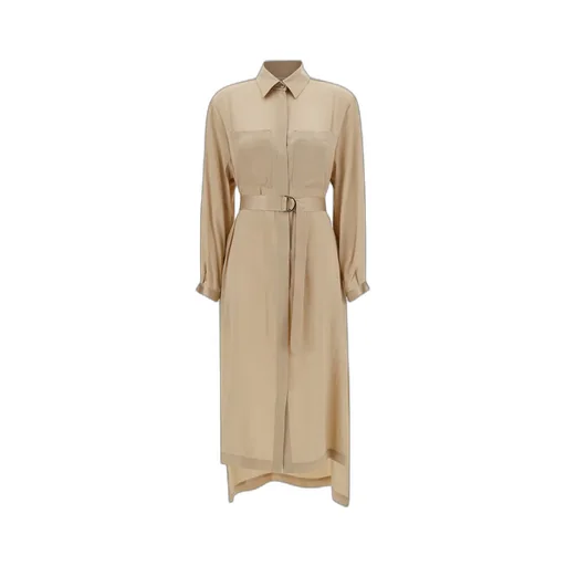 Lapel Long-Sleeved Dress