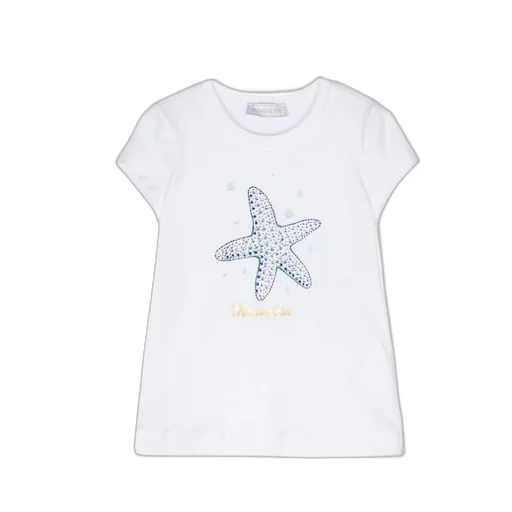 Monnalisa Starfish Embellished T-Shirt