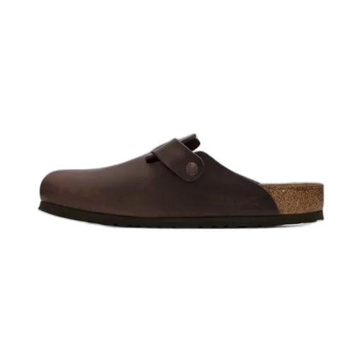 Buckle-Fastening Slip-On Sandals