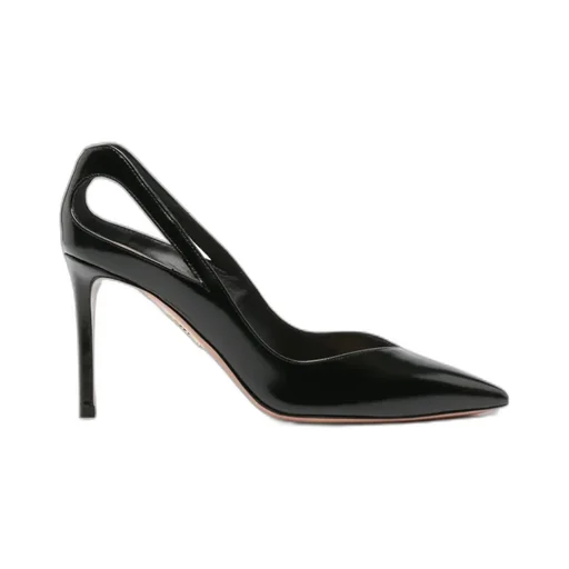 Aquazzura Sheeva Pointed-Toe Cut-Out Detailed Pumps