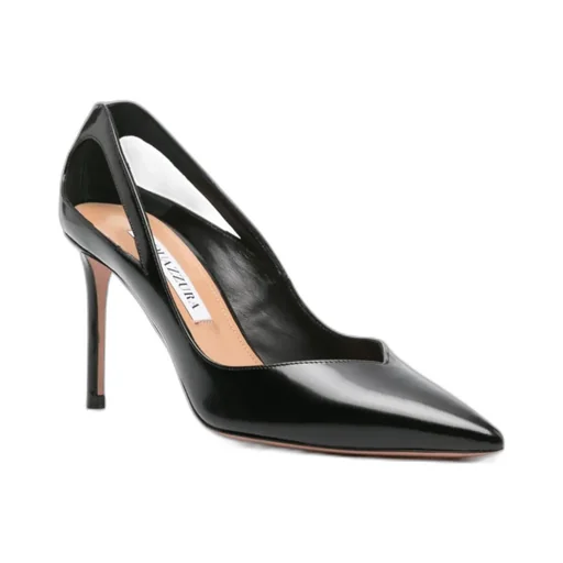 Aquazzura Sheeva Pointed-Toe Cut-Out Detailed Pumps