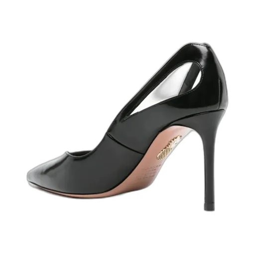 Aquazzura Sheeva Pointed-Toe Cut-Out Detailed Pumps