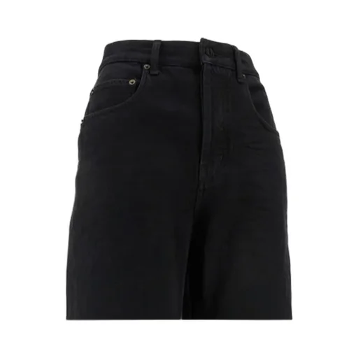 Saint Laurent High-Rise Straight Leg Jeans