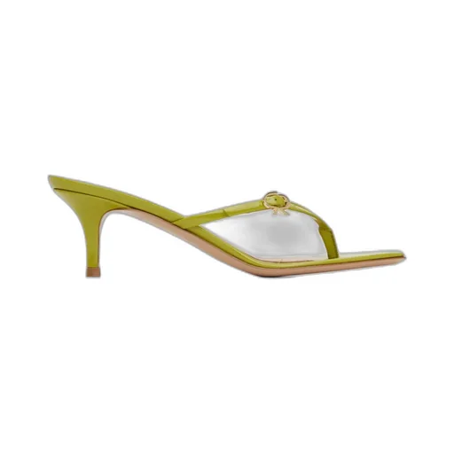 High-Heeled Sandals With Pin-Toe Straps