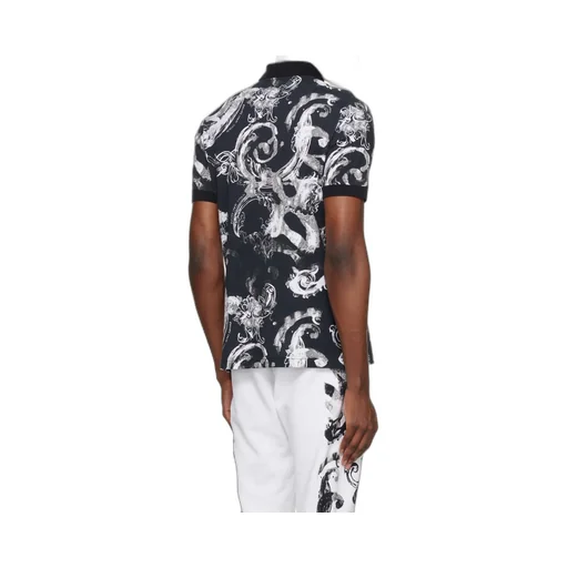 Versace Jeans Couture Watercolour Couture Short-Sleeved Polo Shirt