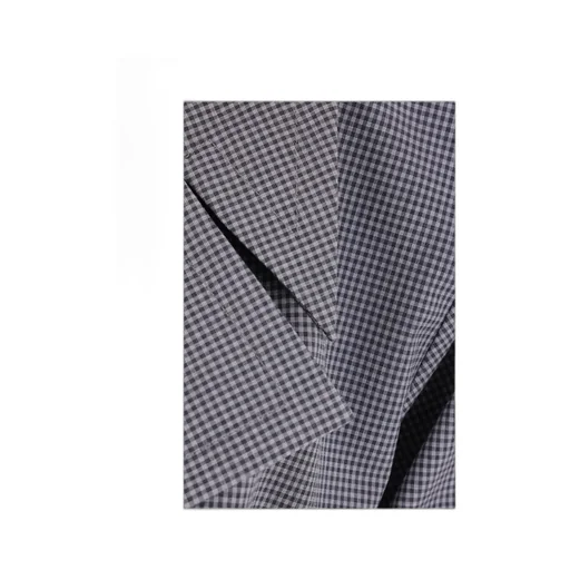 Gingham-Check Elasticated-Waist Blazer