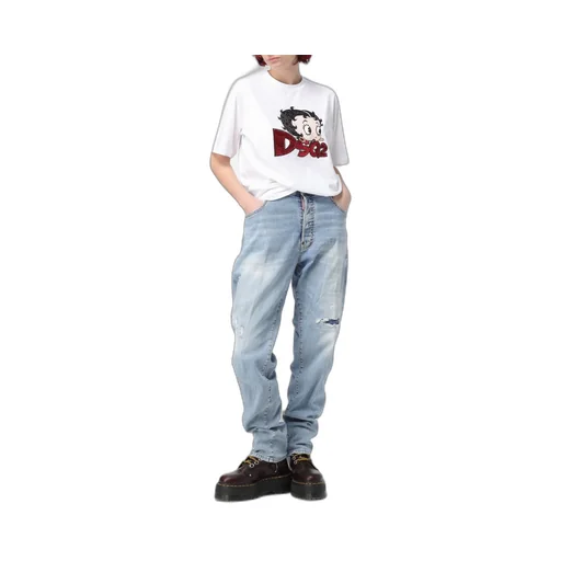 Dsquared2 642 Tapered-Leg Distressed Jeans