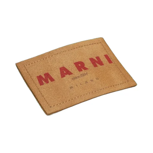 Marni Logo Patch Denim Crop Top