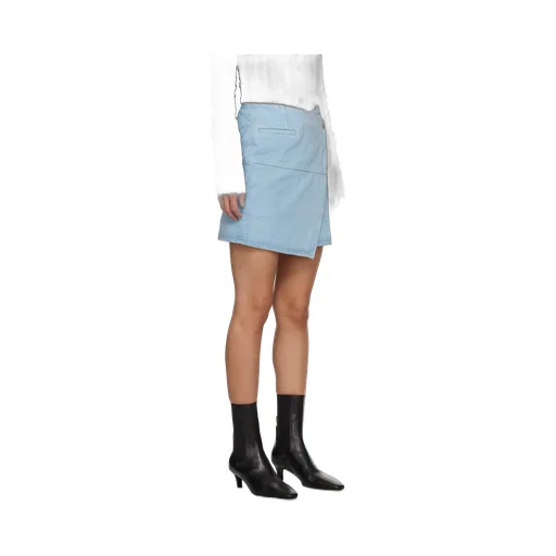 Wrap Denim Skirt