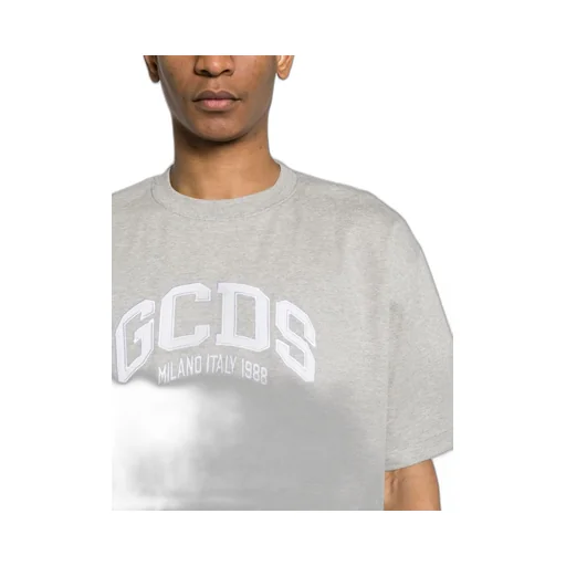 Gcds Logo Embroidered Crewneck T-Shirt