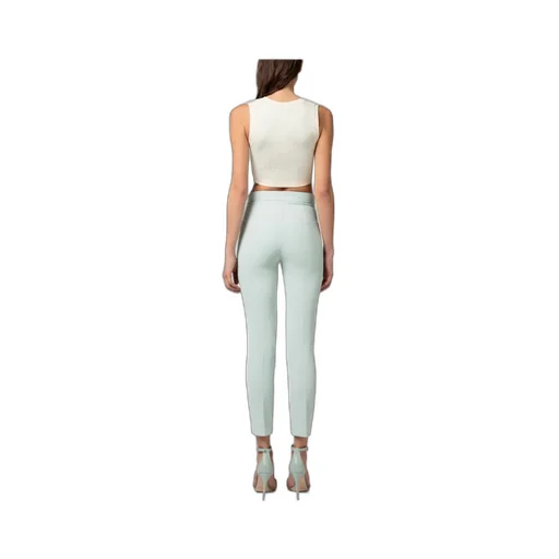 Elisabetta Franchi Logo-Plaque Straigh-Leg Trousers
