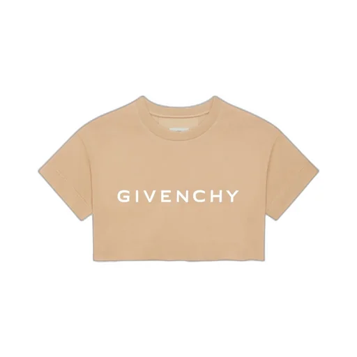 Givenchy Logo Printed Cropped T-Shirt