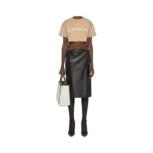 Givenchy Logo Printed Cropped T-Shirt