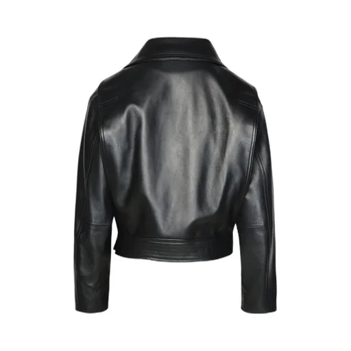 Versace Leather Bike Jacket