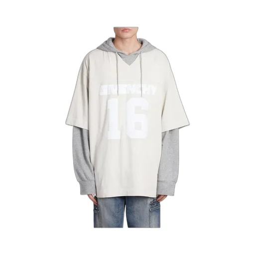 Givenchy Layered Drawstring Hoodie