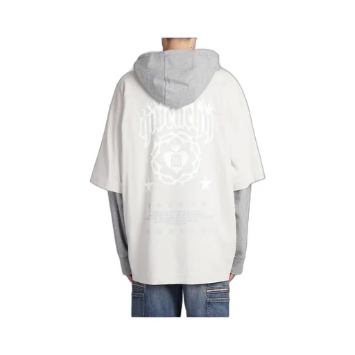 Givenchy Layered Drawstring Hoodie