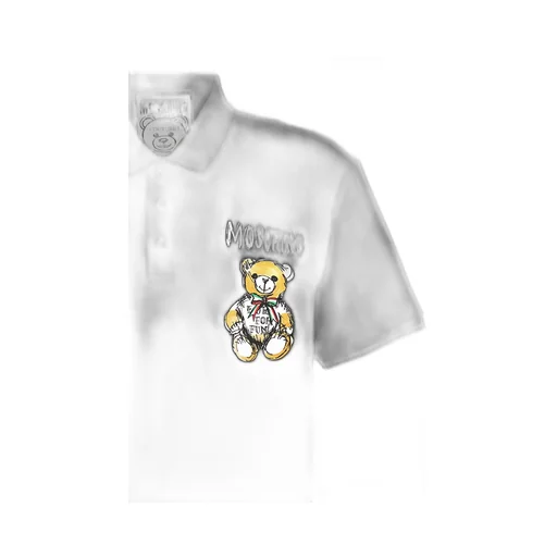Moschino Teddy Bear-Motif Short Sleeved Polo Shirt