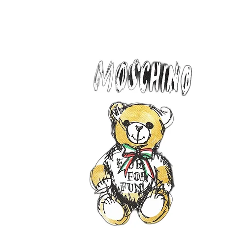 Moschino Teddy Bear-Motif Short Sleeved Polo Shirt