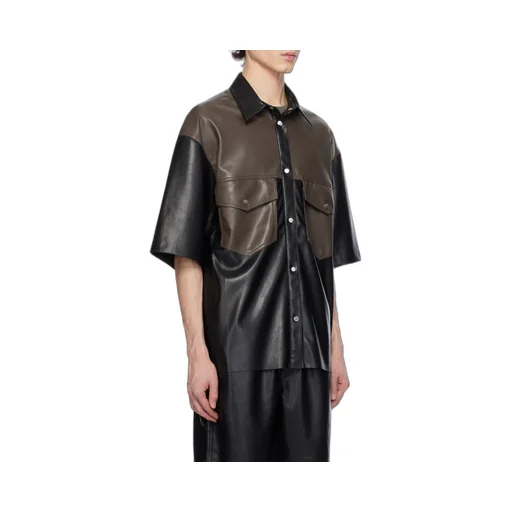 Mance Faux-Leather Shirt