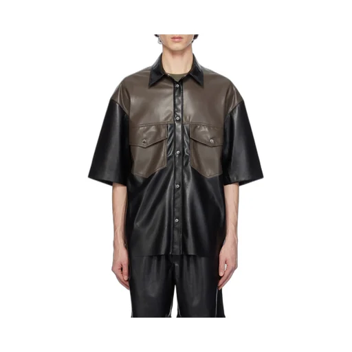 Mance Faux-Leather Shirt