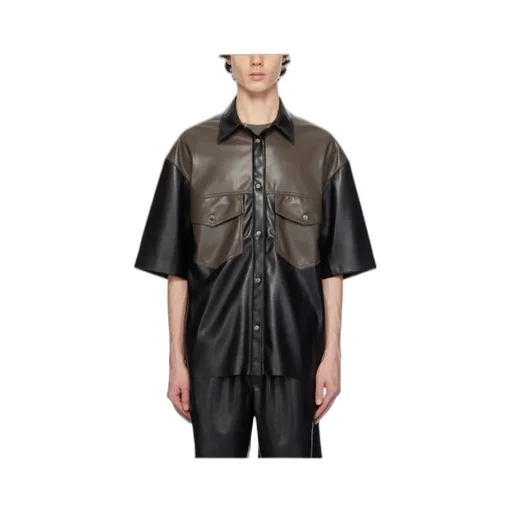 Mance Faux-Leather Shirt