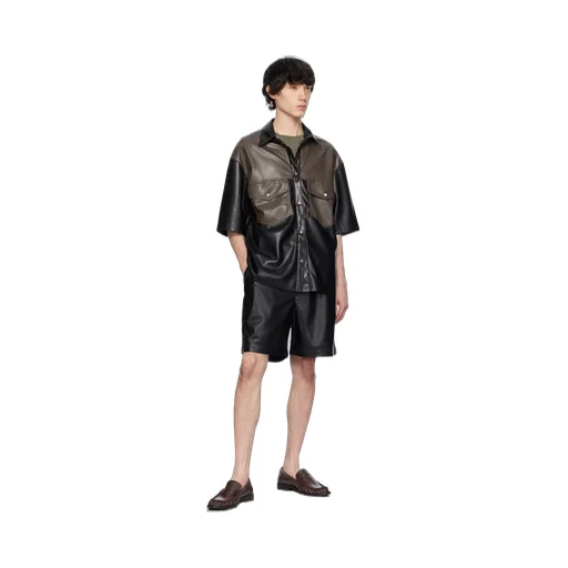 Mance Faux-Leather Shirt