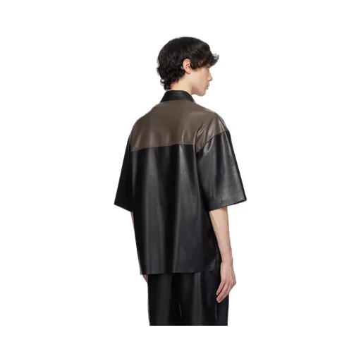 Mance Faux-Leather Shirt