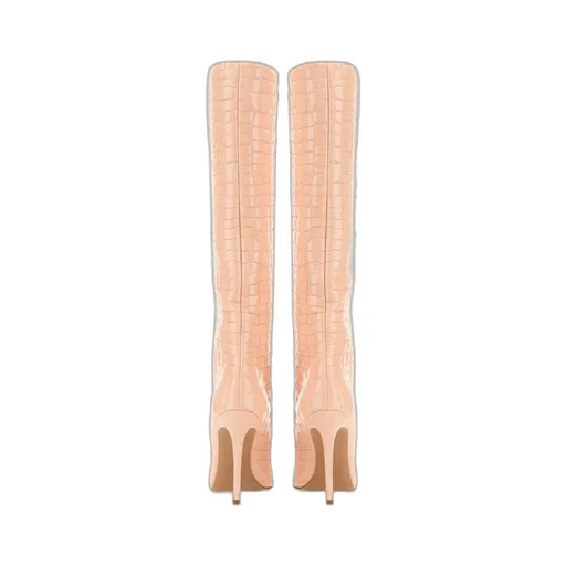 Paris Texas Embossed Heeled Boots