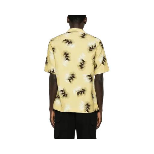 Abstract-Print Camp-Collar Shirt