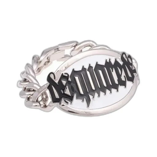 Dsquared2 Logo Plaque Charm Link Bracelet