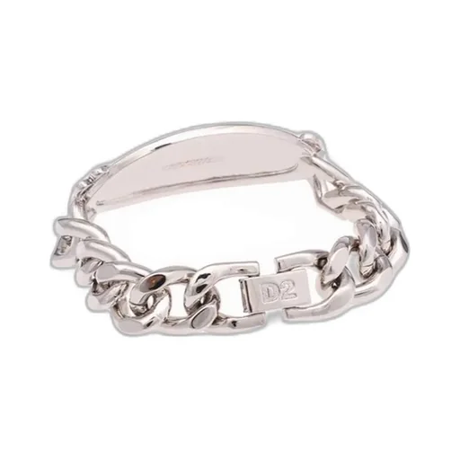 Dsquared2 Logo Plaque Charm Link Bracelet