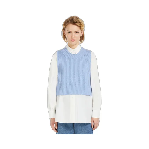 Rib Knitted Wool Sweater