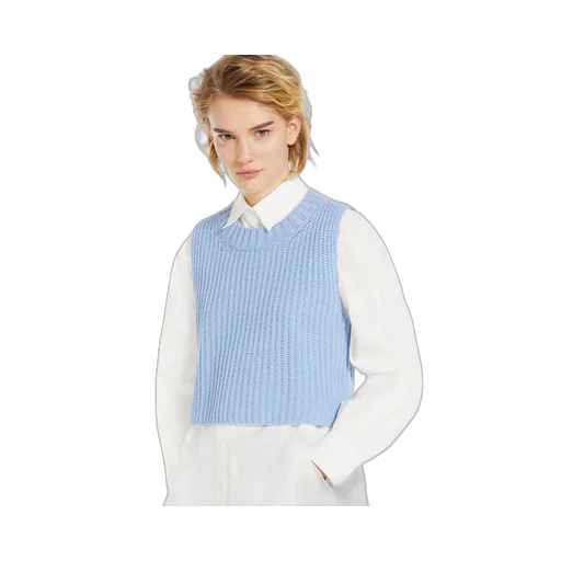 Rib Knitted Wool Sweater