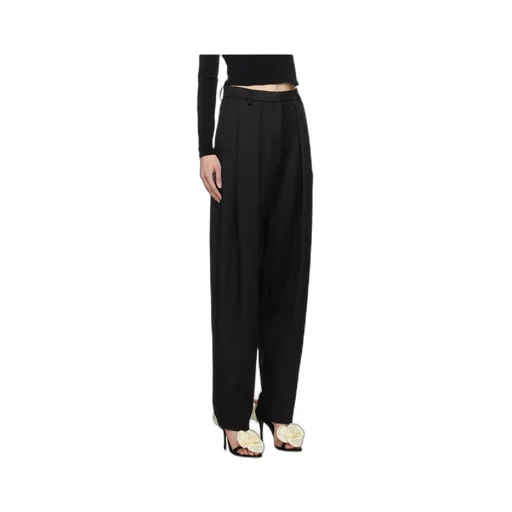 Wool Pleated Casual Trousers