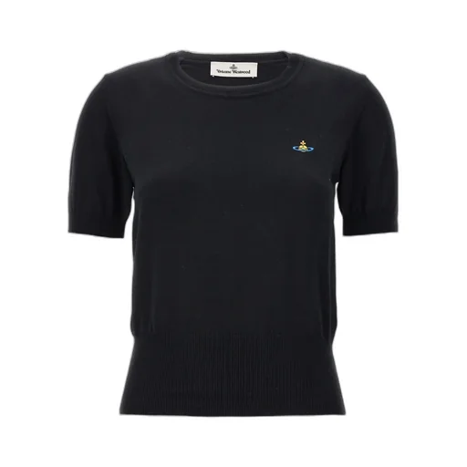 Vivienne Westwood Orb Embroidered Knitted Top