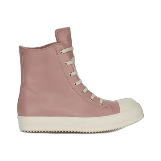High-Top Leather Sneakers