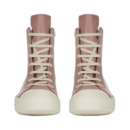 High-Top Leather Sneakers