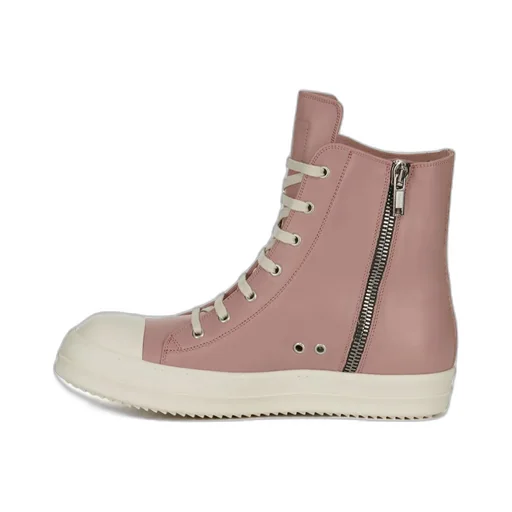 High-Top Leather Sneakers
