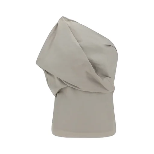 Rick Owens One-Shoulder Ruched Top