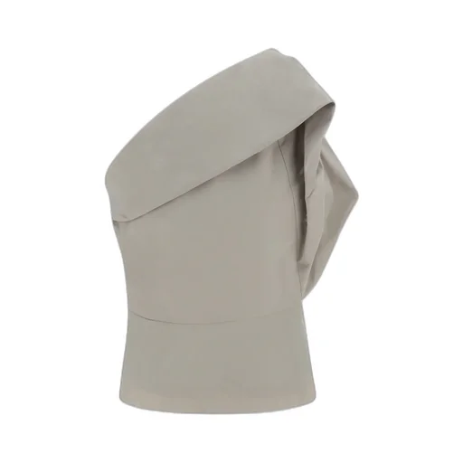 Rick Owens One-Shoulder Ruched Top