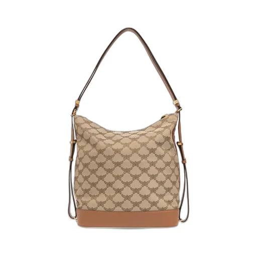 Mcm Himmel Monogram Jacquard Hobo Bag