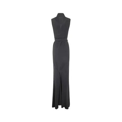 Crepe Wrap Maxi Dress