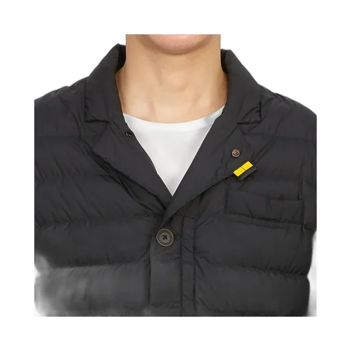 High-Collar Long-Sleeved Down Jacket