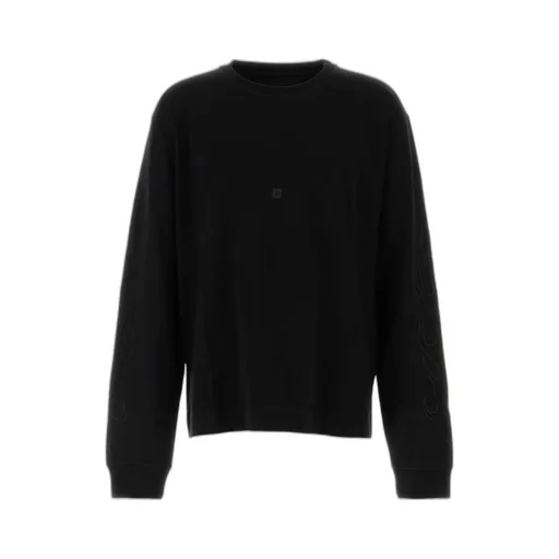 Givenchy Logo Embroidered Long-Sleeved T-Shirt