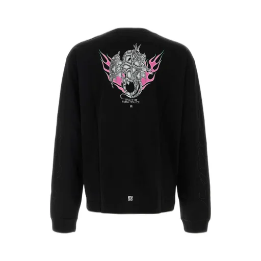 Givenchy Logo Embroidered Long-Sleeved T-Shirt