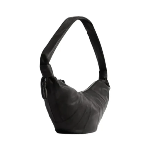 Large Croissant Leather Shoulder Bag