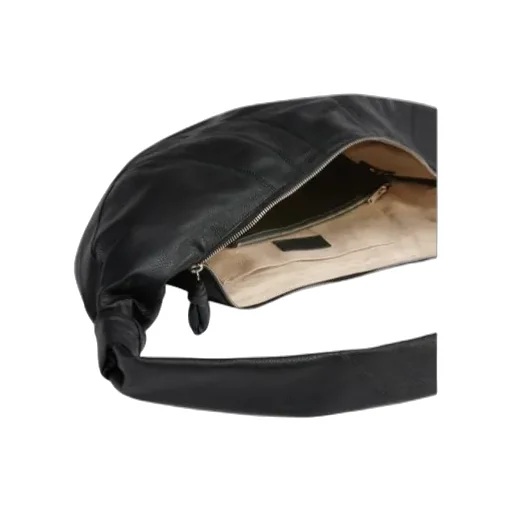 Large Croissant Leather Shoulder Bag